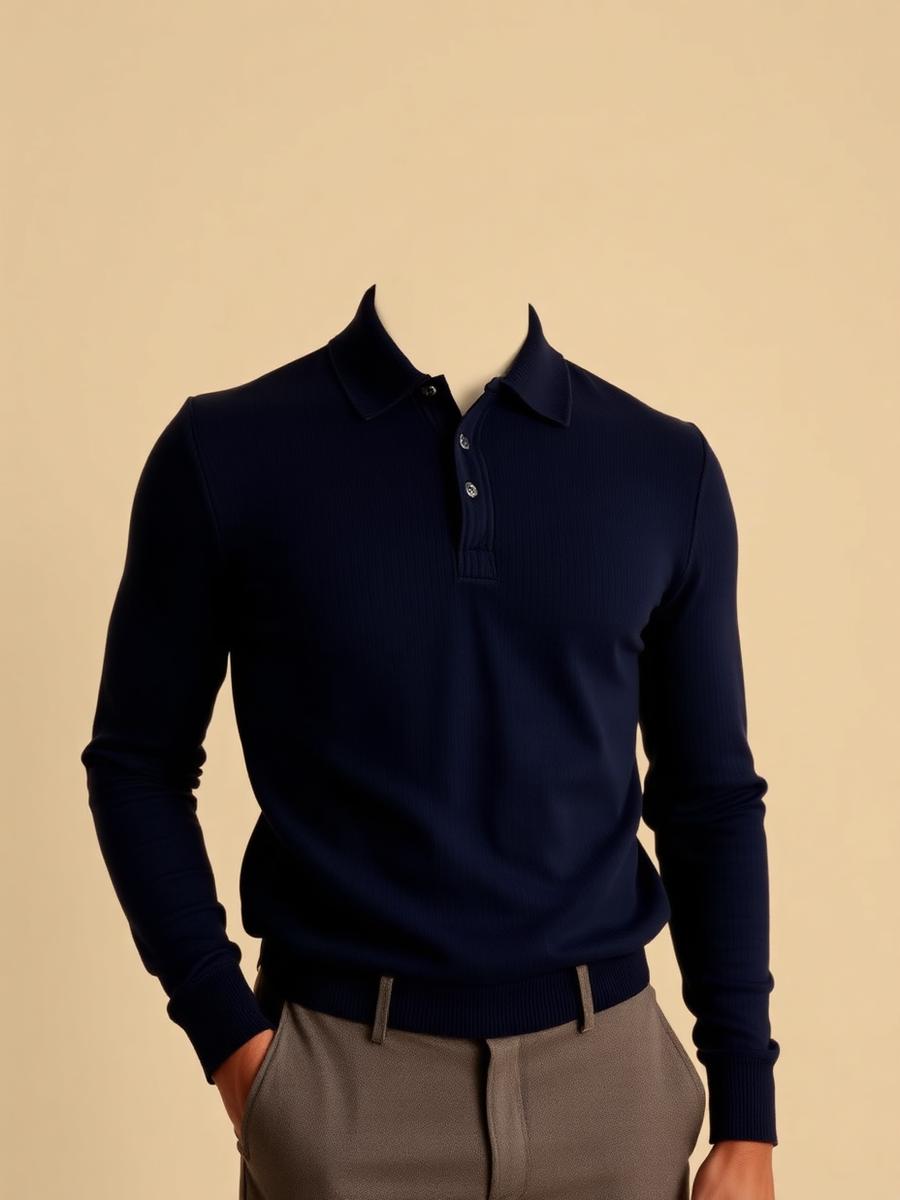 Merino Long-Sleeve Polo